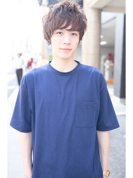 カモン(CAMON) メンズアッシュカラー×ルーズウェーブショート