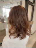 【EIGHT上尾】お客様スタイル_デザインカラー_セミロング