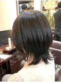 ウルフカット×ナチュラルブラウンカラー【池袋/ウルフ/大村】