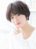 モッズヘア 上尾西口店(mod's hair) 大人かわいいくせ毛風黒髪小顔ボブショートb上尾20代30代40代