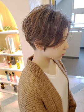 ロンドプロフィール 浦和(Lond profil) 浦和ショートヘアショートカット韓国白髪ぼかし白髪染めボブ