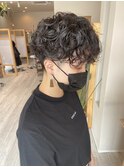 くるくるパーマ*#ベージュカラー#三重