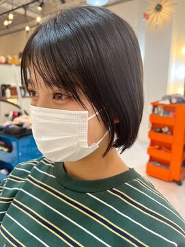 クリコ ヘアーデザイン(CLICQUOT hair design) 黒髪×切りっぱなしボブ