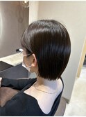 ぱっつんショートボブ