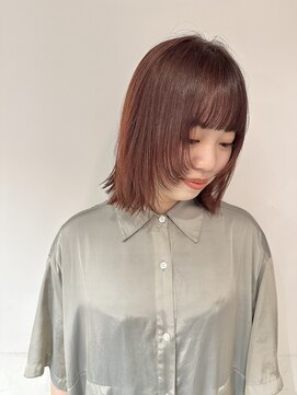 ルーム(Loom.) ブリーチなしカラー/ケアダブルカラー/ピンクレッド/暖色カラー