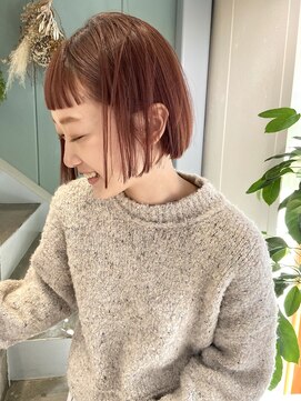 レシェル 伊勢店(RECIEL) 【RECIEL伊勢　世古口】オレンジボブ