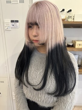 ノーン(NONE) ホワイト×エンドカラー