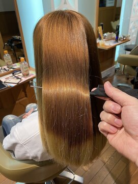 アノネ 熊の前店(anone) ブリーチでもノンダメージストレート