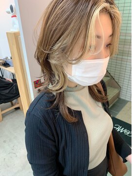 キューズ クラブ(cuz KLUB) 【cuzKLUB】ミディアムレイヤー×フェイスラインカラー＊池袋