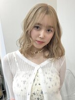 リヴ ウメダ(LIV umeda)&nbsp;ミルクティーベージュ/ブリーチ/ダブルカラー【梅田】