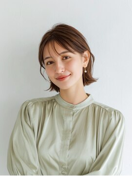 e.m.a プレミアムビューティーサロン 栄駅店(e.m.a PREMIUM BEAUTY SALON) ボブヘア/イメチェン/外ハネボブ/美髪/ワイドバング/髪型