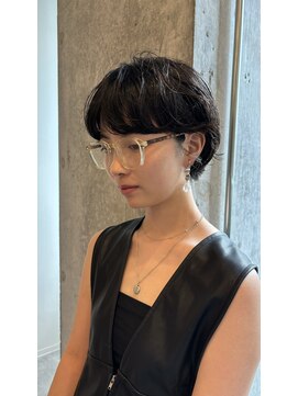 イミ(imi) 大人ボブ/ストレート/グレージュカラー/前髪/髪質改善[登戸]