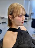 《SOYON 小木曽》切りっぱなしボブ×ハイトーン