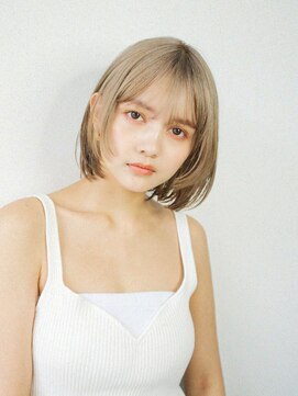 ジプソ 池袋西口(Gypso) 抜けボブ5/池袋美容室/髪質改善カラー/白髪ぼかし/縮毛矯正