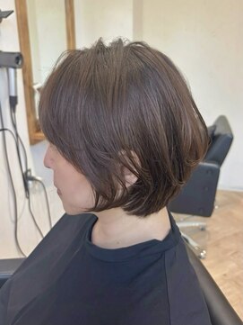 ハーツ(Heart's) 大人ショート白髪ぼかしカラー白髪ぼかしハイライト50代60代