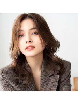 モンド ヘアクリエーション 西田店(monde hair creation) 【monde】ヨシンモリ×韓国風×ふんわりロング×髪質改善