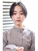 暗髪に似合う/くびれショートマッシュ/大人ショート/船橋