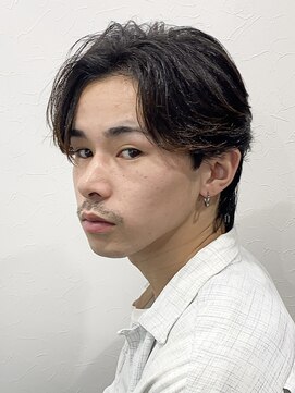 マンプス ニュアンスパーマ/センターパート