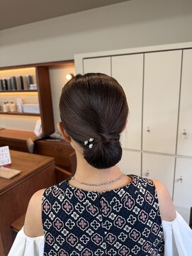 ヘアセット、結婚式、二次会ヘア