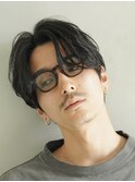 ニュアンスパーマセンターパートメンズパーマメンズカット渋谷