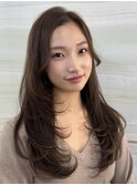 《鈴木茉奈》アッシュブラウン/ざくざくレイヤー/大宮