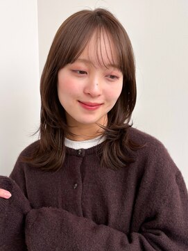 ラフ フロム ガーデン(Laf from GARDEN) ミディアム/レイヤーカット/顔周りカット/透明感カラー