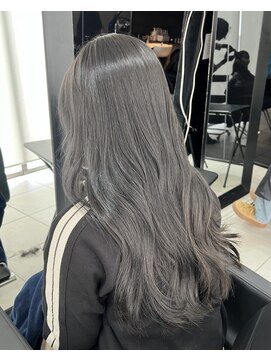 アクアオモテサンドウ(ACQUA omotesando) ☆韓国巻きレイヤーブリーチカラーホワイトダークグレージュ