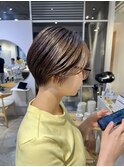 黒髪/クラゲヘアー/オリーブグレー/小顔/ココアベージュ/田町