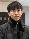 MEN’S HAIRブルーブラックシャドウパーマ