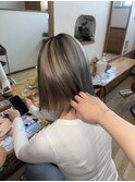 ダークブラウン×シルバーグレー