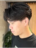 横浜西口ニュアンスパーマフェザーパーマセンターパートウルフ