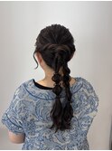 編み下ろしヘア　10代20代30代