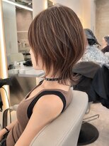ダブルトーキョー シブヤ(W-TOKYO SHIBUYA) 小顔ショートウルフハイライト×ウルフ20代30代40代