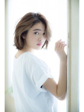 ルーチェ 府中(Luce) 大人かわいい無造作ジェンダーレスベージュカラーロブ☆