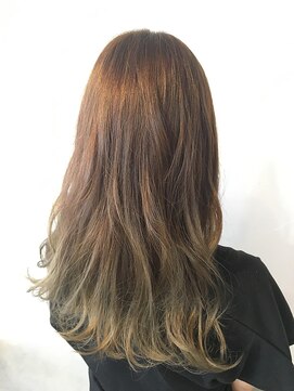 クロワール(Croire) バレイヤージュ♪イルミナカラーフォレスト☆シースルーバング