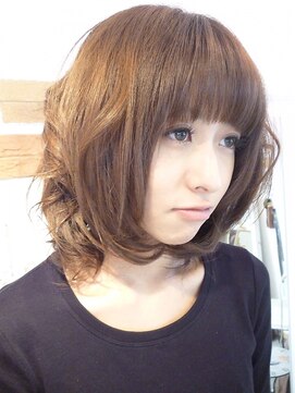 ヘアースペース 練馬店(hair space COCO) 重めボブ、動き重視パーマ