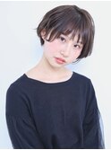 大人可愛い丸みショート