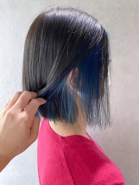 ジーナ セントラル銀座(Zina) 小顔セミウェットウェーブピンクベージュハイライトカラー