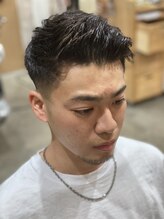 バーバーエレン 中野新橋店(BARBER ellen) サイドグラデーション/スリークショート/かき上げ/中野新橋