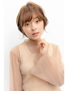 オースティン 門前仲町(AUSTIN) 大人かわいい前髪セシルカットココアブラウンフリンジウェーブ