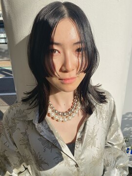 ソイ 下北沢(soi) ダークトーン　レイヤーロブ　ミディアム