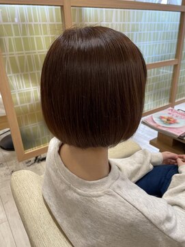 アドラーブル 長岡リップス旭岡店(adorable) 20代30代40代うる艶★丸みストレートショートボブブラウン