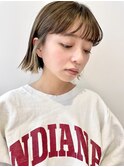 インナーカラー/外ハネボブ/大人かわいい/セクションカラー[銀座