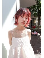 トレンチ(TRENCH)&nbsp;《おつじ》インナーカラー ケアブリーチ ボブ