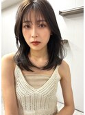 【Blanc】髪質改善__韓国_カーキベージュ_ミディアム_2