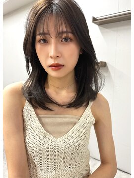 ブラン 梅田(Blanc) 【Blanc】髪質改善__韓国_カーキベージュ_ミディアム_2