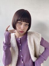 アッシュ 東戸塚店(Ash) 暖色ナチュラルキュートボブ