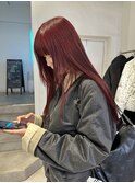 レッドカラー吉祥寺韓国ヘア　kanon
