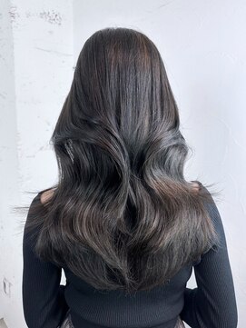 アルバム 新宿(ALBUM SHINJUKU) 美髪レイヤーロンググレージュカラーくびレイヤー_ba499791