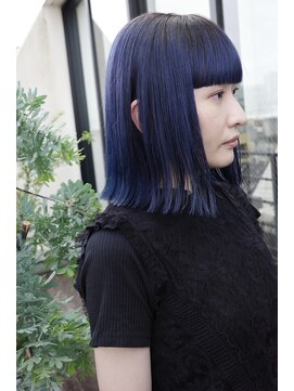 ベチカ(vetica) ワイドバングなスリークロブ×スモーキーブルー